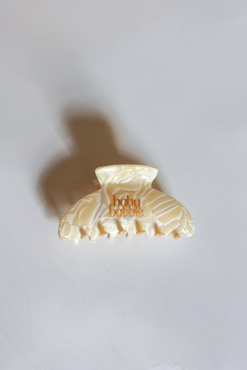 Baby Babble Granola branded hair clip for breastfeeding moms